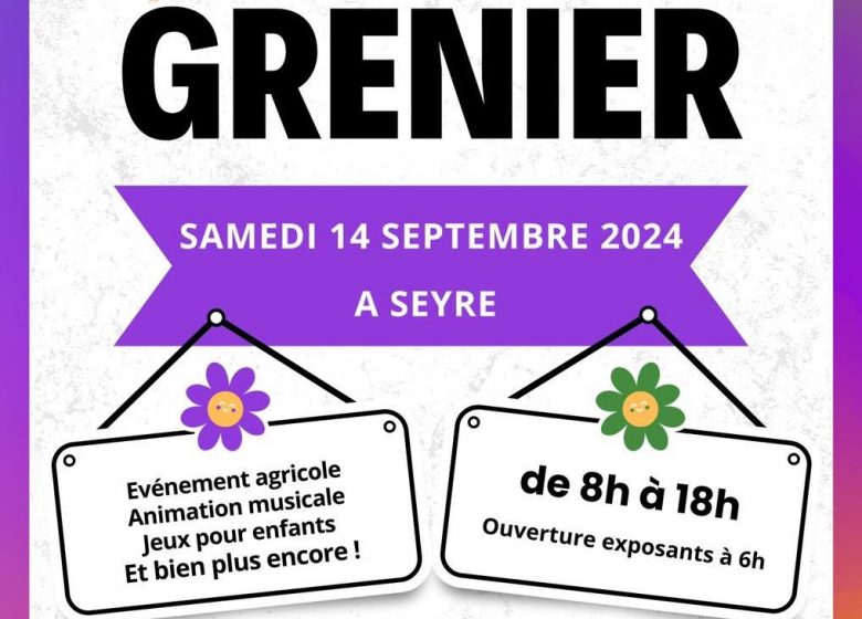 Vide grenier à seyre